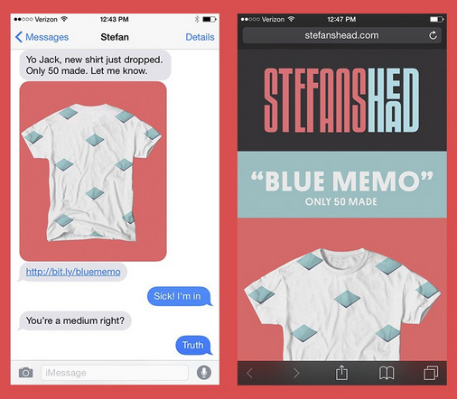 Text Stefan for limited-edition clothes