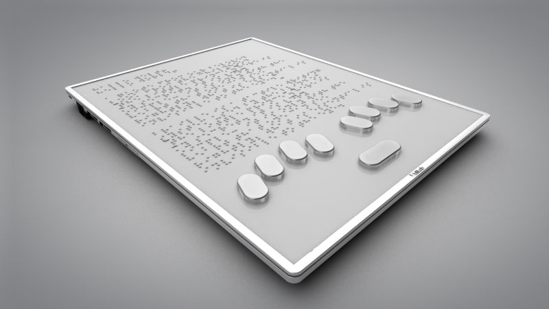 Blitab is the world's first tablet for blind people