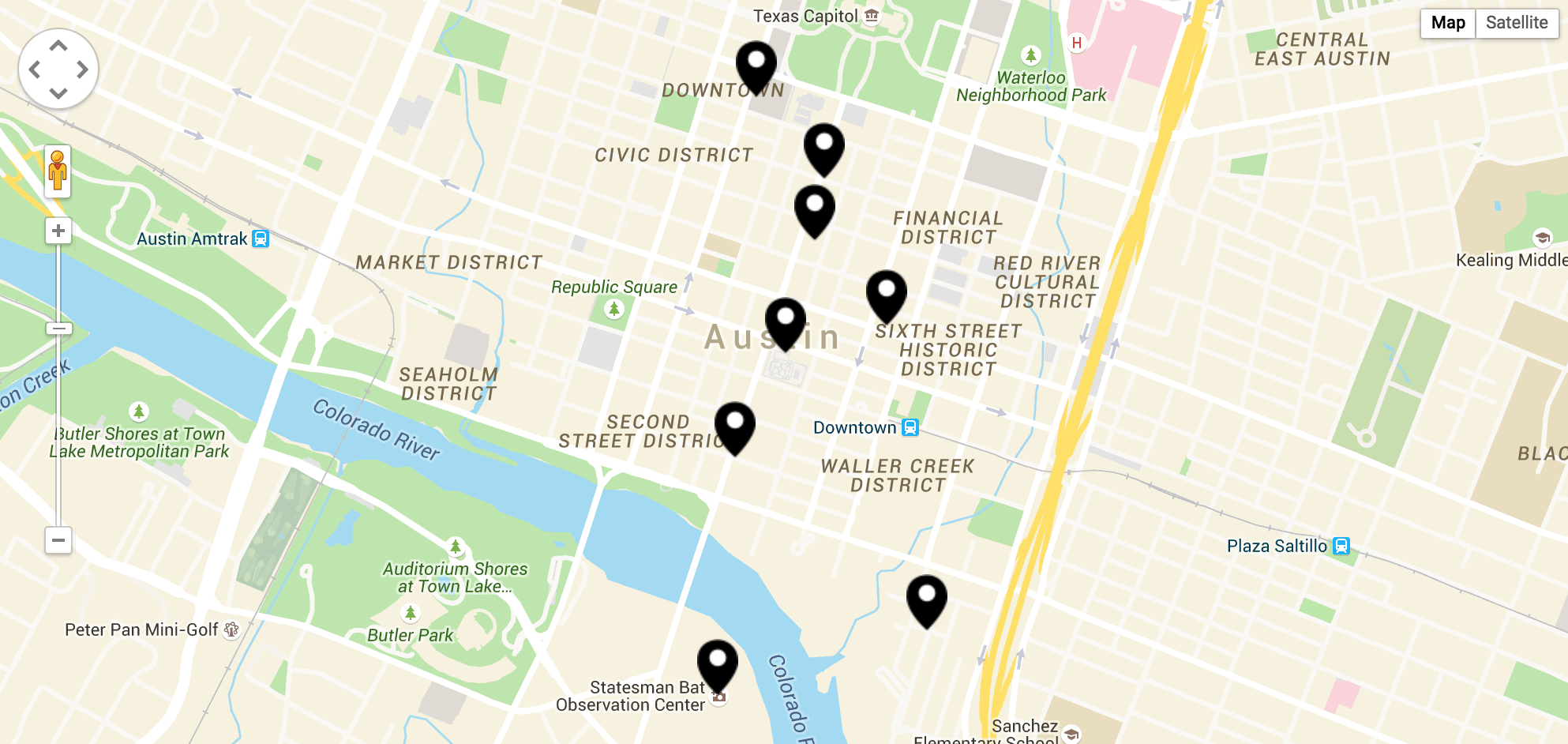 Check out British Airway's interactive guide to Austin