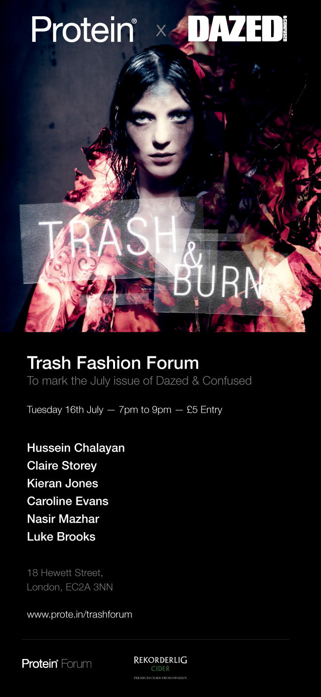 Dazed x Protein: Trash Fashion Forum